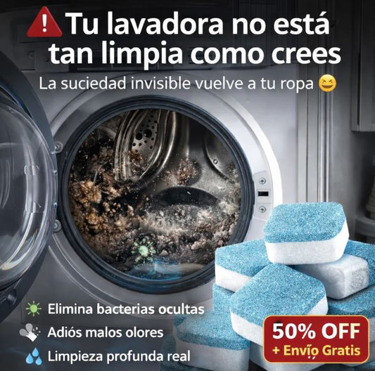 Tabletas Limpiadoras para Lavadora - CleanWash Pro™