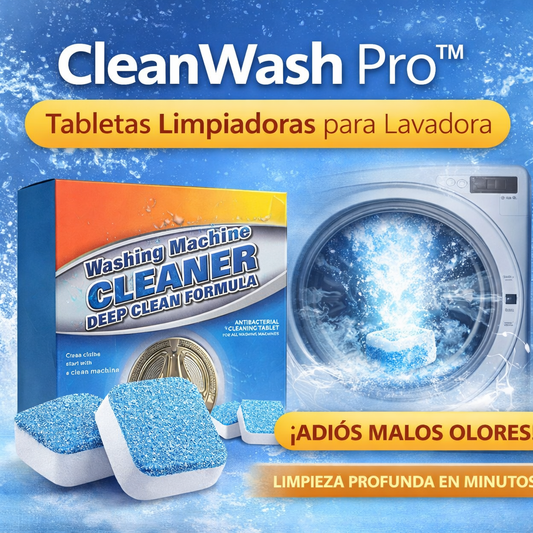 Tabletas Limpiadoras para Lavadora - CleanWash Pro™