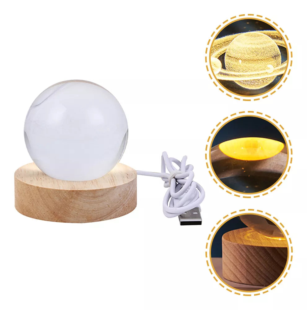 Lámpara de cristal - Saturno