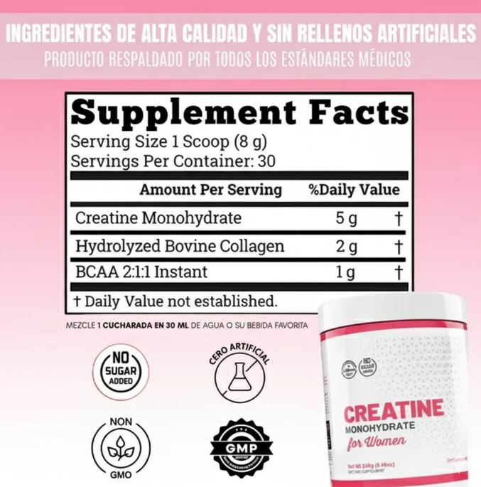 Creatina Monohidratada Old School Labs 🍑