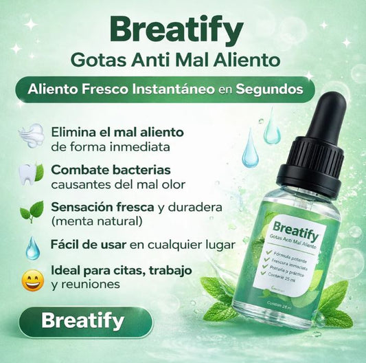 Breatify - Gotas para el mal aliento