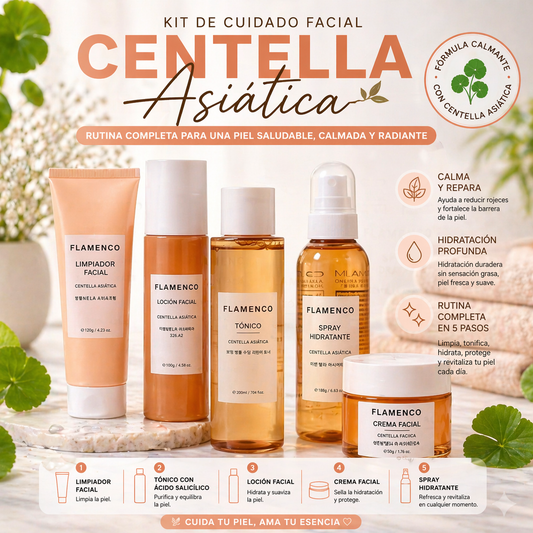 Kit skin care Centella Asiática - Flamenco