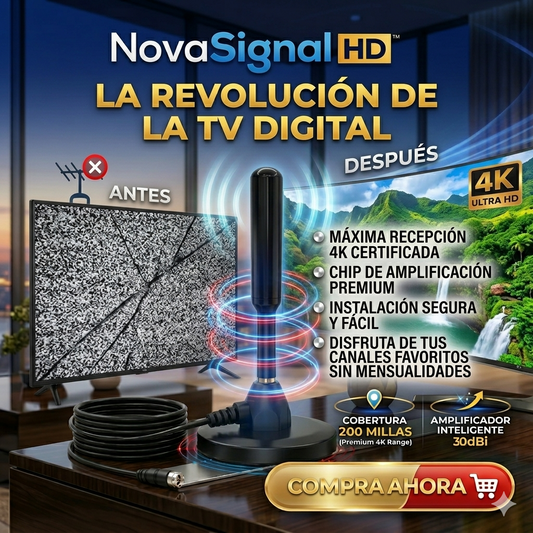 NovaSignal HD™ – Antena Digital 360° de Alta Potencia